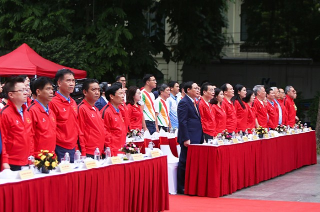Phó Bí thư Thành ủy, Phó Chủ tịch Thường trực HĐND TP dự Lễ khởi động cùng SEA Games 31 và ASEAN Para Games 11